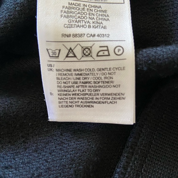 Men’s Adidas 3/4 zip athletic top, Black 100% Polyester size Large - Picture 10 of 11